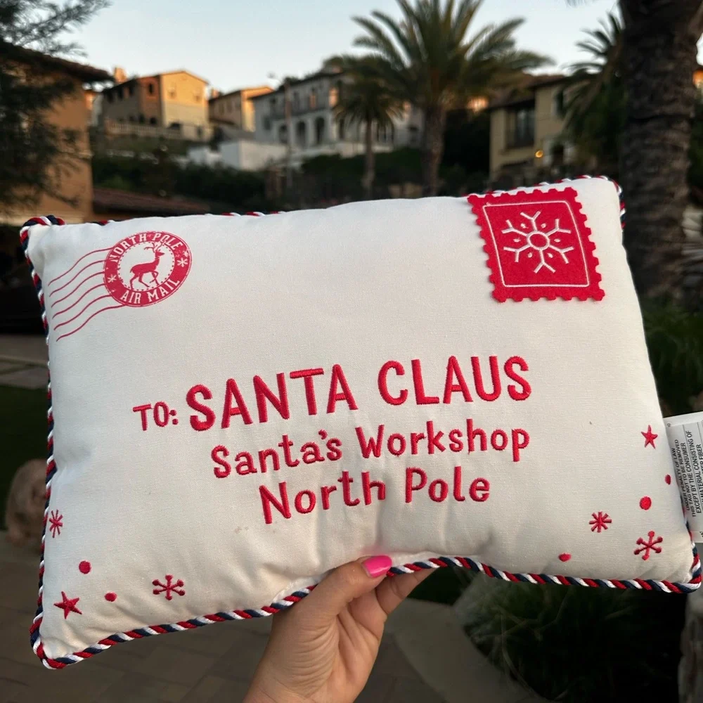 Target Santa Christmas letter holiday pillow wondershop 2023